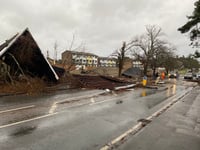 Storm Darragh brings devastation and day-long power cuts to town