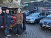 Tyre-less work as garage helps with clean-up 