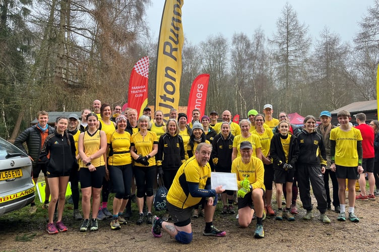 Alton Runners were all smiles after the Southern Cross Country League Alice Holt Forest fixture