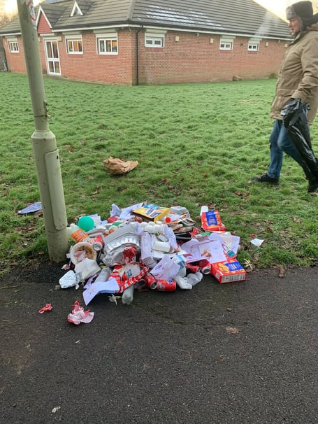 Stolen Lindford Parish Council recycling bin
