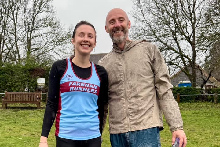 Anna Buckmaster finished second, behind her father Stephen