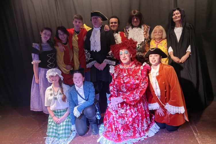 The cast of Puss in Boots, Windmill Players Clanfield