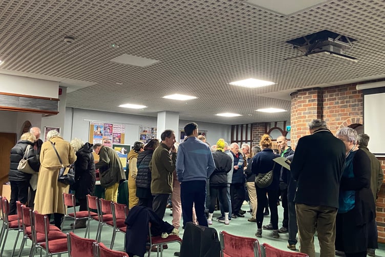 The South Downs Local Plan review drop-in event at Petersfield Festival Hall on January 28, 2025.