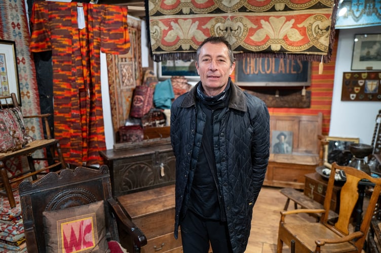 Stuart Warren owner of a antique shop, Haslemere, that has seen a raise in shop lifting and shop thefts, Haslemere, Surrey, 23rd January 2025 . Photo released January 27 2025. Fed up business owners in a market town have launched a vigilante WhatsApp group - after a rise in "well-off middle-aged" shoplifters. Traders in Haslemere, Surrey say shoplifting has gotten so bad in recent months that messages are sent in the messaging group "every single day". Shop owners let each other know if they have been stolen from and share CCTV footage of criminals to look out for - with members aware of a few repeat perpetrators. They say the problem has been exacerbated by a "lack of police presence" in the town and insist that it is not linked to the cost of living crisis.