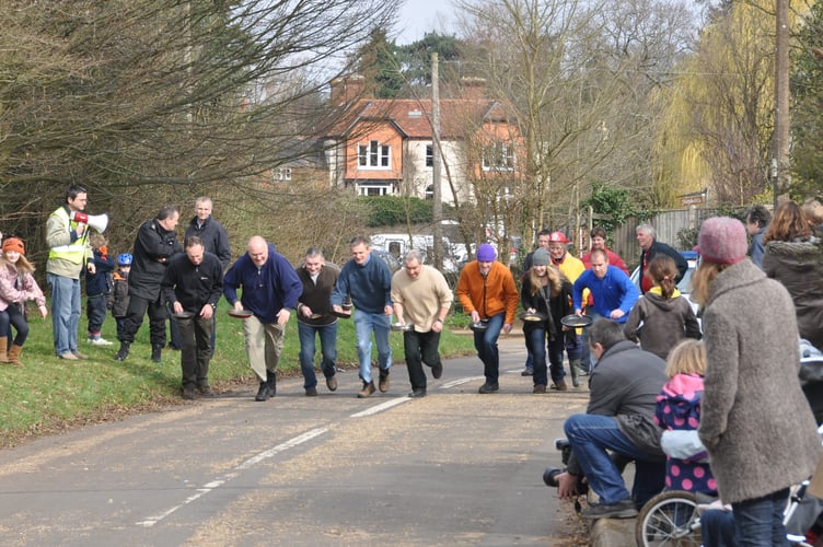 Elstead Village Pancake Race