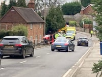 Car slams into wall along the A325 in Wrecclesham 