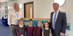 Pupils give classy welcome to town's MP
