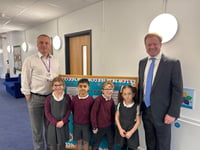 Pupils give classy welcome to town's MP