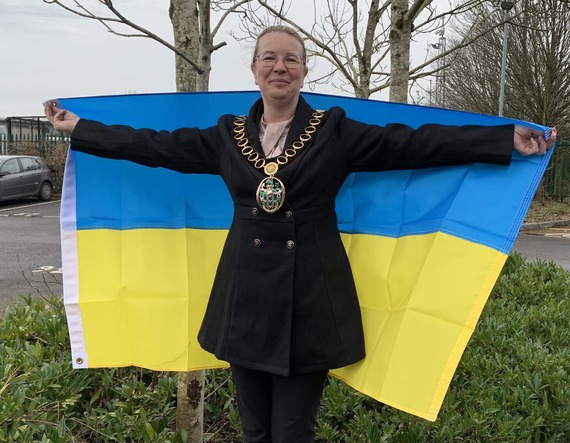 EHDC Catherine Clark Ukraine Flag