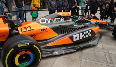 Farnham-based Rodin Motorsport celebrate Lando Norris' F1 world title