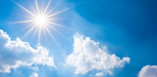 Sunny today and patchy rain tomorrow