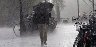 Heavy rain today with a chance of patchy showers tomorrow