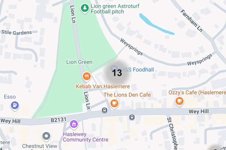 Crime map Shottermill January 