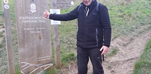 What a South Downs Way to fundraise as pensioner goes extra mile