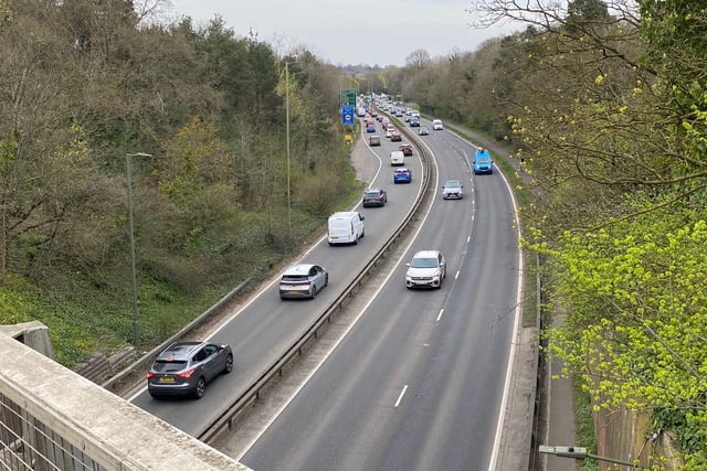 Driver flees after two children injured in Farnham bypass crash