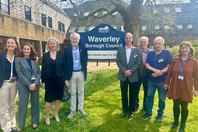 Members of the Haslemere South Residents’ Association, Haslemere Town Council, Rule 6 group and local residents attended the first day of the public enquiry to object the proposed 110-home development