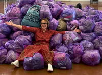 Charity's material gains as slimmers donate £7.7k in clothing