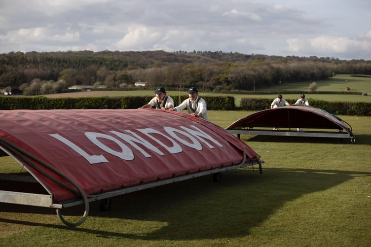 Broadhalfpenny Brigands putting on the famous London Pride covers