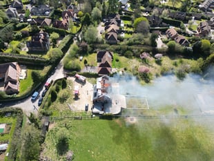 WATCH: Hampshire firefighters tackle serious house fire in Liss