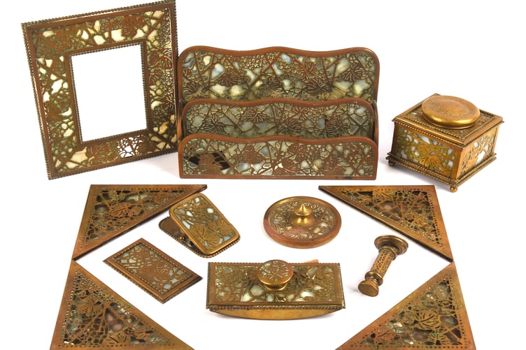 Tiffany Studios New York desk set, dating to circa 1915.