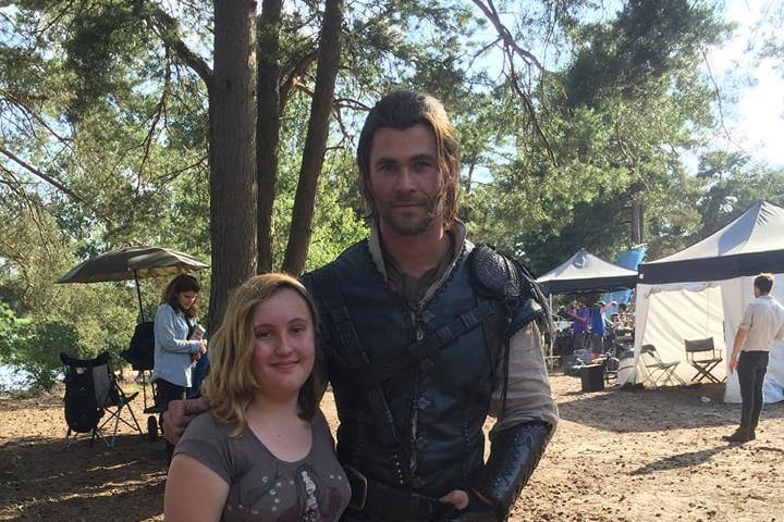 Harriet and Chris Hemsworth in 2015