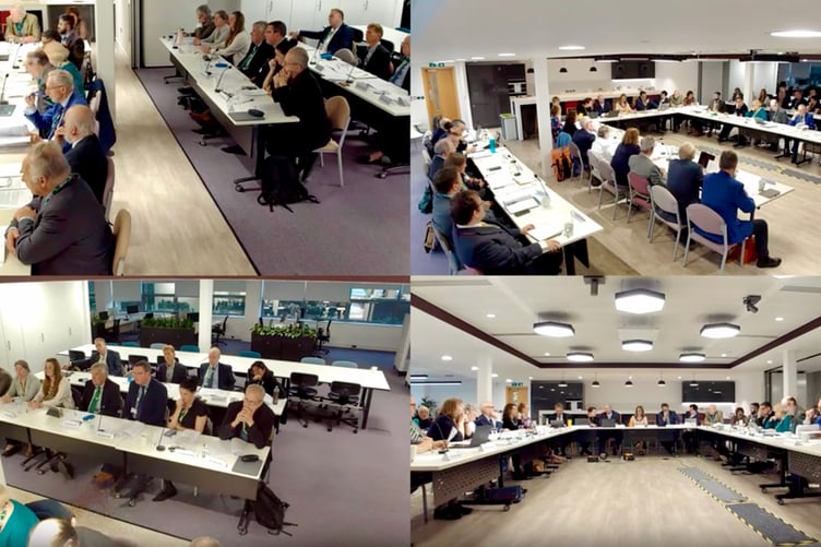 EHDC councillors discuss the motion at the Full Council meeting on April 24