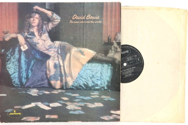 The Man Who Sold the World, by David Bowie, with the rare, misprinted label £300-500. Photo released April 10 2025. Britain's largest private record collection described as "Aladdins Cave of music" is set to sell for close to £100,000 at auction - it includes a rare classic David Bowie album and whole discographies of iconic British bands.The staggering collection which contains over 30,000 pieces that track back over 60 years will be sold at Ewbanks Auction house in Woking, Surrey.The LPs that filled the owners house before they passed away include a host of rarities all found in superb condition.John Silkewho is tasked with organising the mountain of spinning discs said he has "never seen anything like it".
