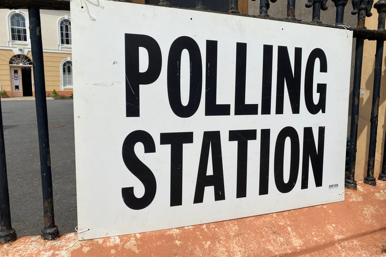 Polling Station outside Kingsbridge Methodist Church
