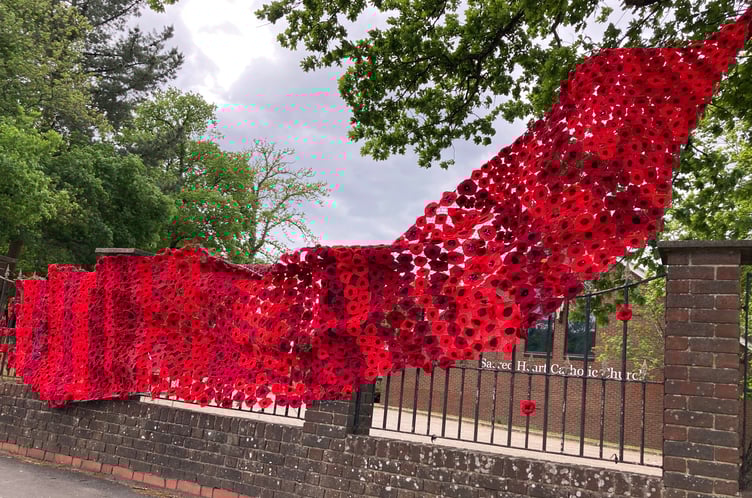 Sacred Heart Bordon VE Day Poppies