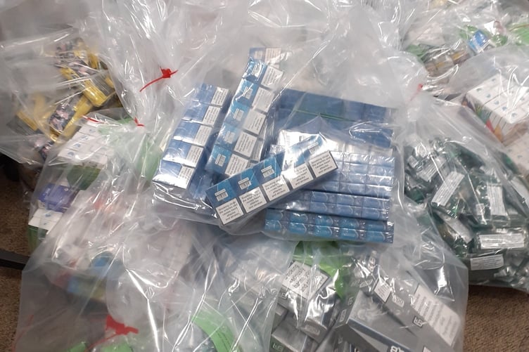 Illegal vapes seized by Hampshire County Council.