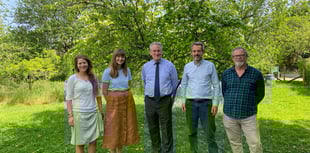 MP Damian Hinds makes friends with moths at Chawton tour operator