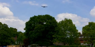 WATCH: Lancaster bomber flies over school to honour Dambuster hero