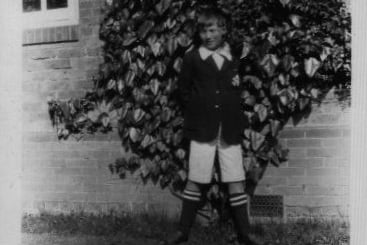 Melvin 'Dinghy' Young at Amesbury School circa 1927.