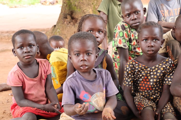 Ugandan children are being helped by Seeds for Development.