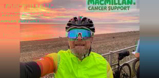 Former Camelsdale pupil takes on 205-mile bike ride for Macmillan