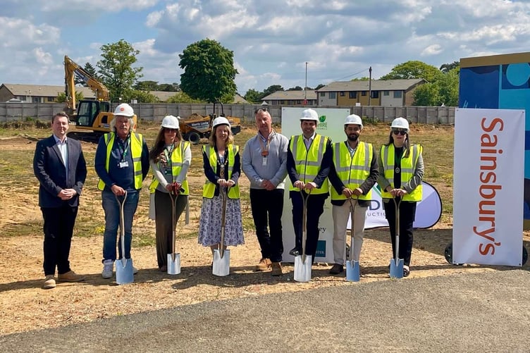 Sainsbury's ground breaking ceremony