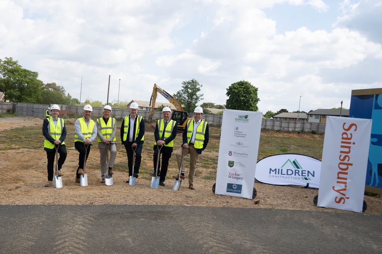 Sainsbury's ground breaking in Whitehill & Bordon