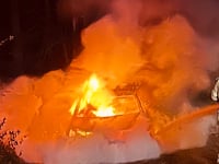 Police called following early morning car fire