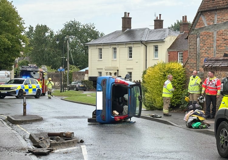 Spain Petersfield Flipped Car