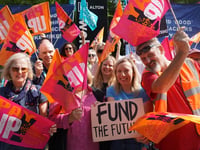 WATCH: Alton College teachers strike in protest against redundancies