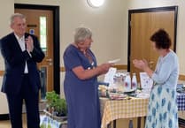 WATCH: Headley gardeners serve up tasty donation to Rosemary Foundation nurses