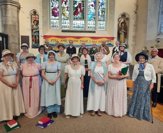 St Lawrence Choir in costume is climax to Jane Austen Regency Week 
