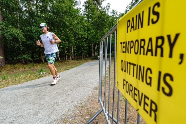 Adam Wade in action at the Suffolk backyard ultra