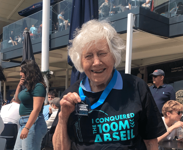 Abseiler June Fenn, 91, wants to try motor racing or skydiving!