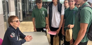Student seeing stars as Helen Sharman gives Weydon talk