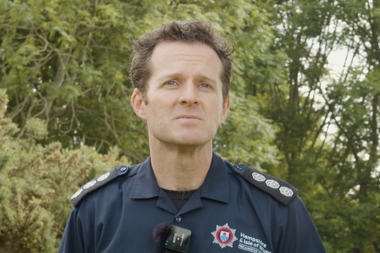 Hampshire and Isle of Wight Fire and Rescue Service wildfire lead Larry Mackrell.