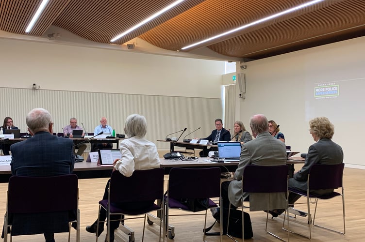 Police and crime panel at Hampshire County Council.