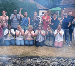 The heat is on as Right at Home firewalkers raise £2.5k