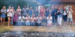The heat is on as Right at Home firewalkers raise £2.5k