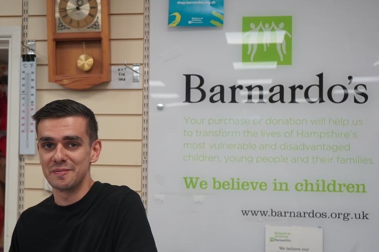 Ayrton Barrow, Store Manager of Barnardo's